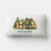 Waterverf Bossen Kussen (Voorkant)