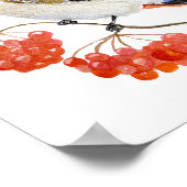 Waterverf bosvogel poster (Hoek)