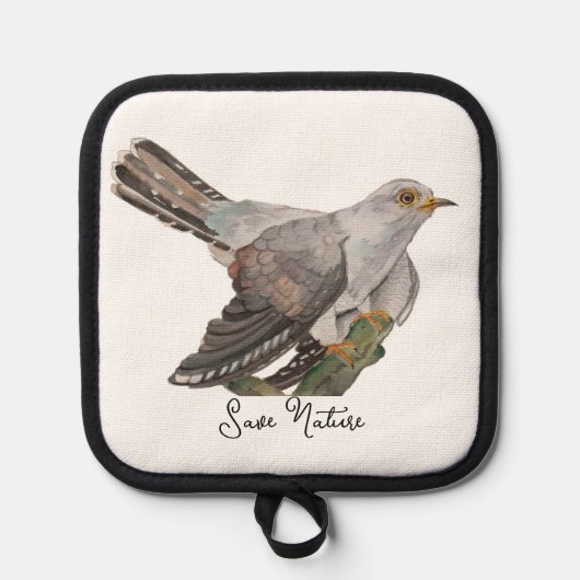 Waterverf bosvogels pannenlap (Voorkant)