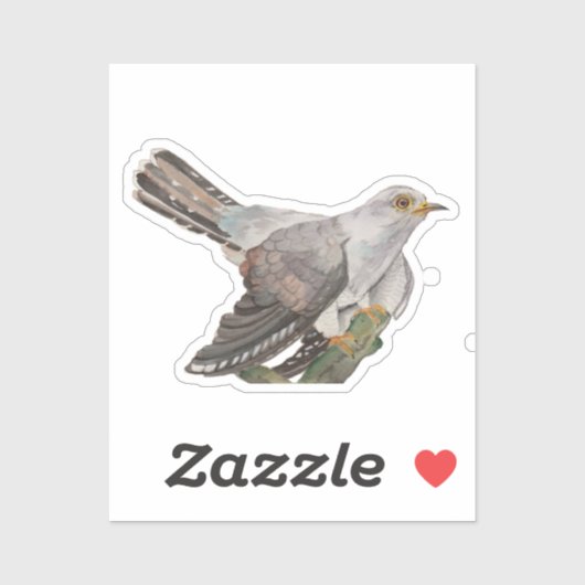 Waterverf bosvogels sticker (Vel)