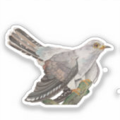 Waterverf bosvogels sticker (Voorkant)