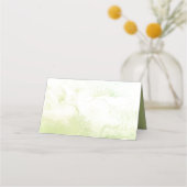 Waterverf Botanicals Green Leaves Pink Flowers | (Achterkant)