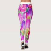 Waterverf botanisch leggings (Achterkant)