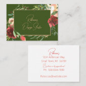 Waterverf Botanisch Lijst Visitekaartje (Voorkant / Achterkant)