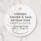 Waterverf Botanisch 🌿 Moderne Zeep Hanglabels Bedankjes Labels (Voorkant)