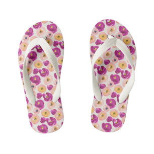 Waterverf Botanisch patroon Kinder Teenslippers