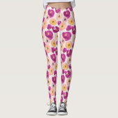 Waterverf Botanisch patroon Leggings (Voorkant)