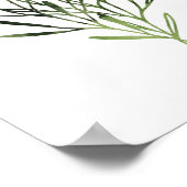 Waterverf botanische afdrukstand poster (Hoek)