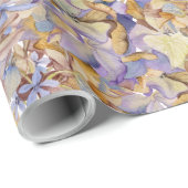 Waterverf botanische bloemblad Boho Cadeaupapier (Rol Hoek)