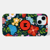 Waterverf botanische bloemen Case-Mate iPhone case (Achterkant (horizontaal))