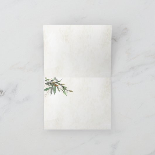 Waterverf Botanische bloesems Weddenschap Bedankt (Binnen)