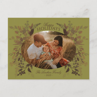 Waterverf Botanische Briefkaart Groen