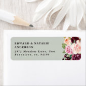 waterverf botanische flora en naaldbladeren etiket (Insitu)