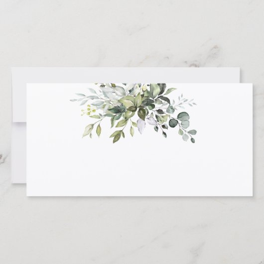 Waterverf Botanische Greenery Gift Certificate (Achterkant)