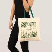 Waterverf Botanische Greenery Ivy Sage Ferns Tote Bag (Voorkant (product))