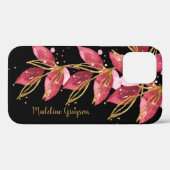 Waterverf Botanische Greenery Persoonlijke Naam Case-Mate iPhone Case (Achterkant (horizontaal))