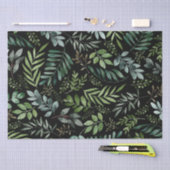 Waterverf Botanische groene bladeren  Tissuepapier (Craft)