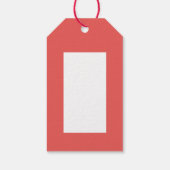 Waterverf botanische kerst cadeaulabel (Achterkant)