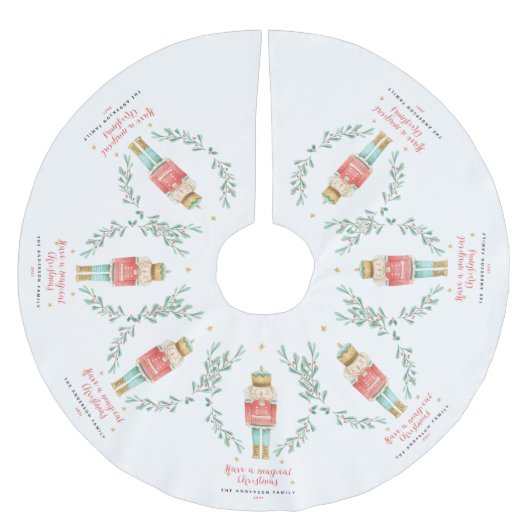 Waterverf botanische kerst kerstboom rok (Voorkant)