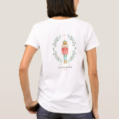 Waterverf botanische kerst t-shirt (Achterkant)