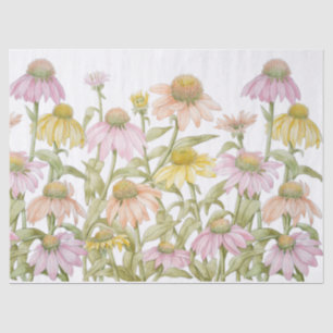 Waterverf botanische kunst tissuepapier