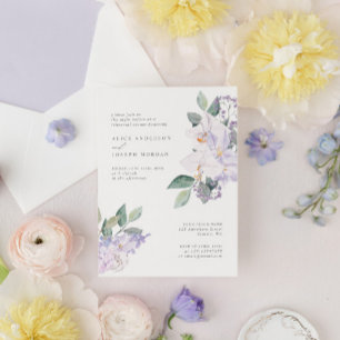 Waterverf Botanische repetitie Diner Kaart