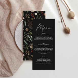 Waterverf botanische roodhuid menu