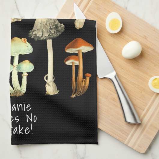 Waterverf Botanische Toadstools Funny Pun Theedoek (Quarter Fold)