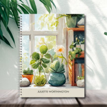 Waterverf Botanische Tuin Persoonlijk Notitieboek
