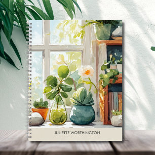Waterverf Botanische Tuin Persoonlijk Notitieboek