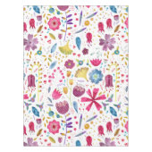 Waterverf Botanische wilde bloem Hedgerow schilder Tafelkleed (Voorkant)