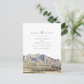 Waterverf Boulder Colorado sparen de Datum Briefkaart (Staand voorkant)