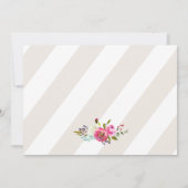 Waterverf Bouquet Elopement-Kaarten Aankondiging (Achterkant)