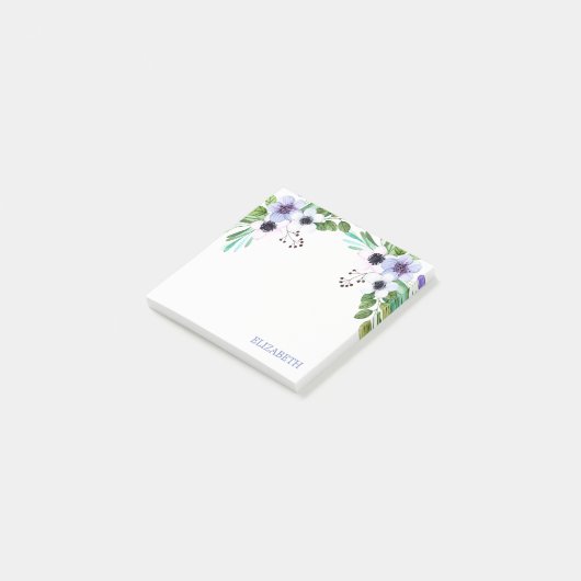 Waterverf Bouquet Post-it® Notes (Schuin)