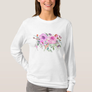Waterverf Bouquet T-shirt
