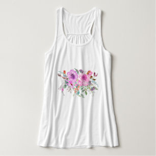 Waterverf Bouquet Tanktop