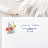 Waterverf Bouquet Wedding Etiket (Insitu)