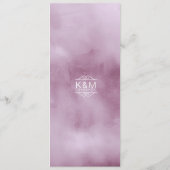 Waterverf Bouquet Wedding Lila ID654 Menu (Achterkant)