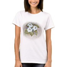 Waterverf bouquet witte callas