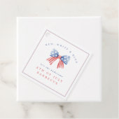 Waterverf Bow 4 juli Barbecue Verfijnd Bedankjes Labels (In situ)