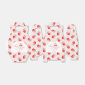 Waterverf Bow Cherry eerste 1e verjaardag Bedankdoosjes (Uitgevouwen)