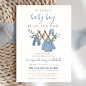 Waterverf Boy Boho Baby shower Kaart