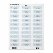 Waterverf Boy Deer Mushroom Return Address Labels (Full Sheet)