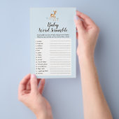 Waterverf Boy Deer Paddenstoelen Baby Word Scrambl Flyer (Hand)