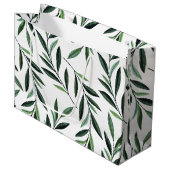 Waterverf Branches Patroon Groot Cadeauzakje (Voorkant Gekanteld)