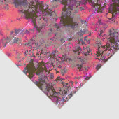 Waterverf Brick Black Pink Paint Splash Abstract Tissuepapier (Detail)