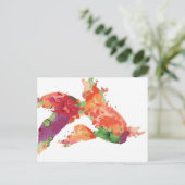 waterverf briefkaart (Staand voorkant)