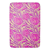 Waterverf Bright Boho Floral Swirl Badmat (Voorkant Verticaal)