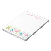 Waterverf Bright Mahjong Tegels gepersonaliseerd Notitieblok (Gedraaid)