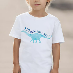 Waterverf Brontosaurus Big Brother Dinosaurus T-shirt
